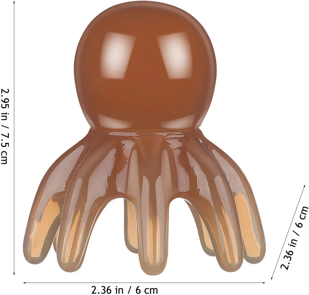 ماساژور سر اختاپوسی NOLITOY، شانه ماساژ سنگ ماساژور مو، شانه خراشنده گواشا، شانه ماساژور سر، ابزار ماساژ صورت برای پشت گردن شانه ها پاها
