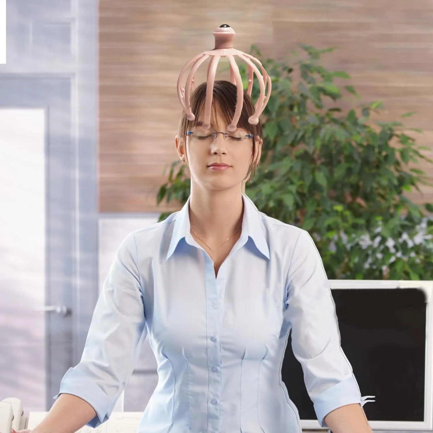 ماساژور سر اختاپوسی 360 درجه | فوق العاده، رفع استرس سر، چنگال ماساژ خراشنده سر قابل حمل