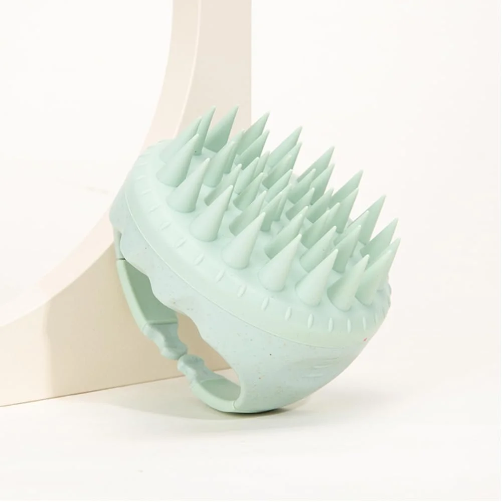 برس ماساژور پوست سر، برس نرم سیلیکونی برای موهای ضخیم، فر، خیس و خشک، لایه بردار برای شوره سر