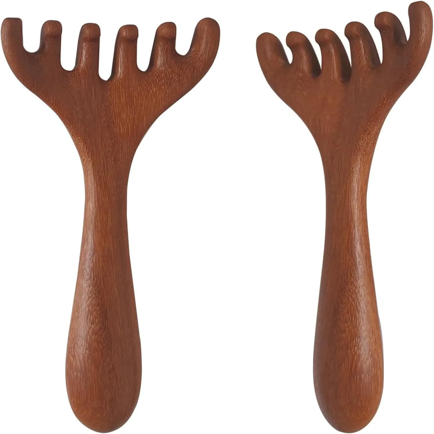 ماساژور سر و پوست سر، بسته 2 عددی، ماساژور خراشنده سر قابل حمل برای آرامش و کاهش استرس، شانه چوبی ماساژور سر هدیه ای برای مادر، خواهر و معشوق