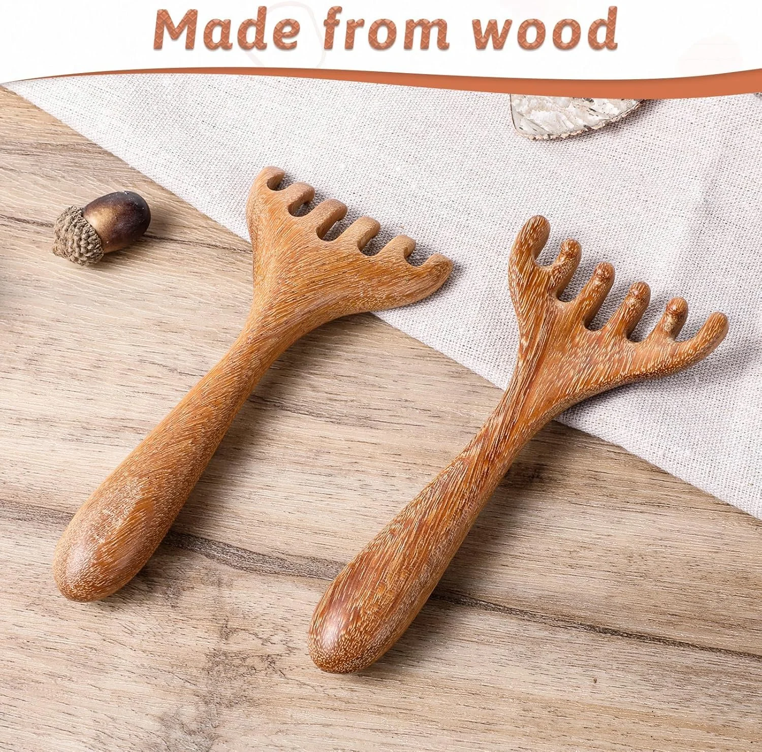 ماساژور سر و پوست سر، بسته 2 عددی، ماساژور قابل حمل برای آرامش و کاهش استرس، شانه ماساژ برای پوست سر، شانه چوبی هدیه برای مادر، خواهر و معشوق ماساژور سر و پوست سر، بسته 2 عددی، ماساژور قابل حمل برای آرامش و کاهش استرس، شانه ماساژ برای پوست سر، شانه چوبی هدیه برای مادر، خواهر و معشوق