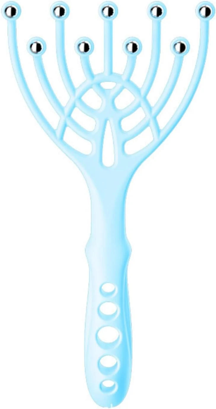 ماساژور سر، ماساژور دستی سر به سبک اسپا، ماساژور مراقبت از مو 9 شاخه، تسکین فشار عمیق برای استرس، هدیه ای مناسب برای والدین، آبی ماساژور سر، ماساژور دستی سر به سبک اسپا، ماساژور مراقبت از مو 9 شاخه، تسکین فشار عمیق برای استرس، هدیه ای مناسب برای والدین، آبی