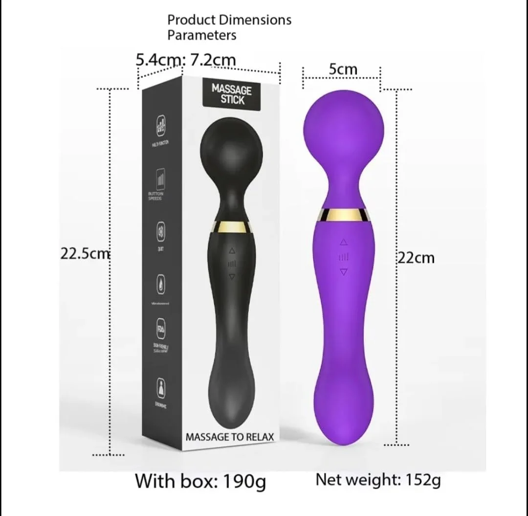 ماساژور دستی برای تسکین درد بافت عمیق و کاهش استرس. ماساژور بدن قابل حمل، در رنگ های مشکی، صورتی یا بنفش