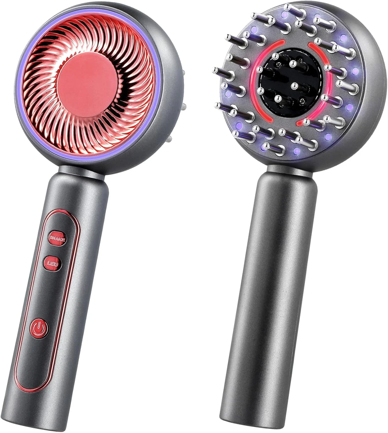 برس ماساژور سر، ماساژور برقی سر 4 در 1 برای رشد مو، پخش کننده روغن مو بی سیم و قابل حمل، شانه ماساژور سر با 3 حالت