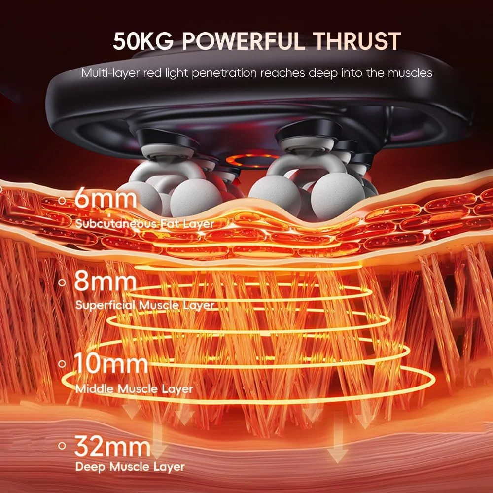 ماساژور برقی با 12 سر و 30 سطح شدت، ابزار ماساژور برای پاها، بازوها، کمر، پشت، باسن - تسکین درد عضلات کل بدن، هدیه ای ایده آل برای زنان، مردان، مادر و پدر