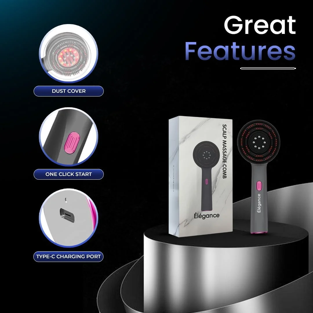 برس ماساژور پوست سر با پخش کننده روغن، ماساژور برقی و بی سیم مو و سر، 3 حالت ماساژ شیاتسو، ضد آب IPX7، ماساژور عمیق پوست سر قابل حمل برای رشد مو و آرامش