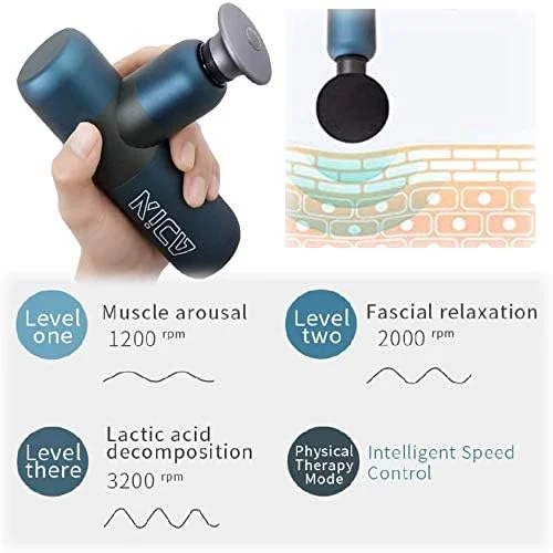ماساژور جیبی کیکا مدل K2، ماساژور دستی بافت عمیق، مینی ماساژور، ماساژور دستی برای ریکاوری درد و گرفتگی عضلات در خانه، باشگاه و محل کار