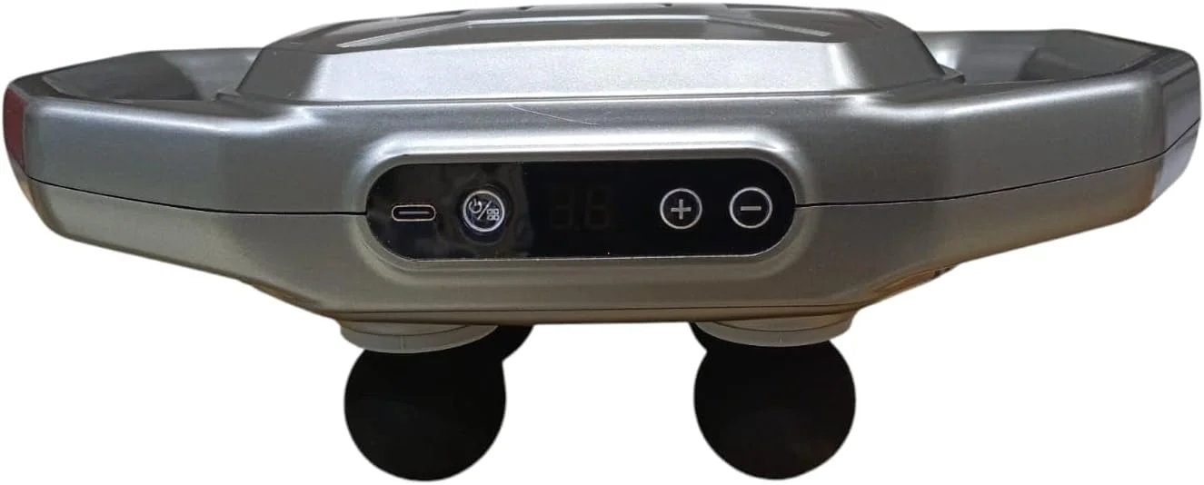 ماساژور با ۴ سر، ۴ برابر ماساژور تسکین دهنده درد موثرتر با LED مادون قرمز نزدیک، ماساژور بافت عمیق برای کمر، گردن، پاها، ماساژور خانه و محل کار، هدیه برای مردان و زنان