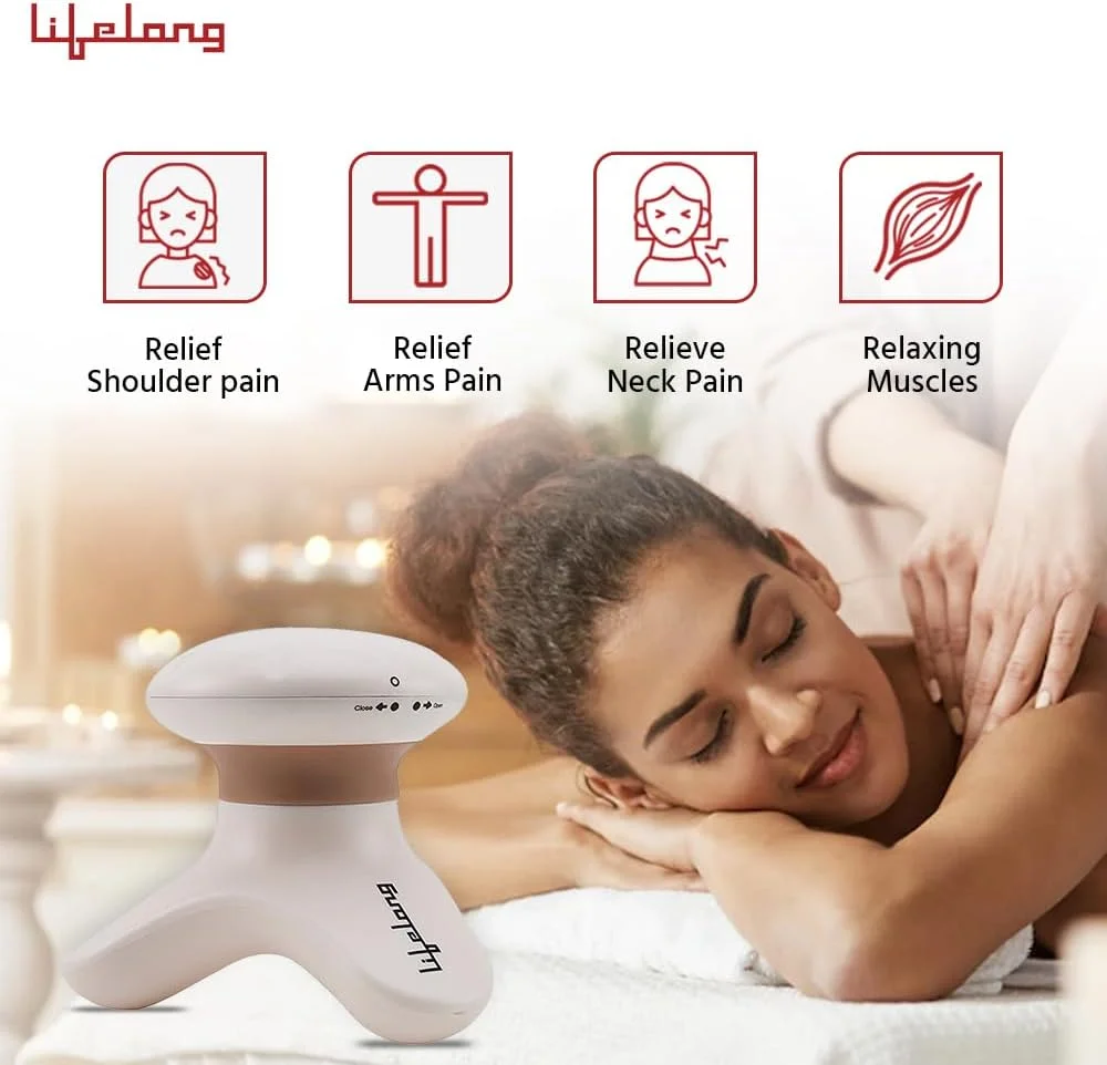 ماساژور کوچک سر و بدن لایف لانگ مدل LLM09 (قهوه ای)