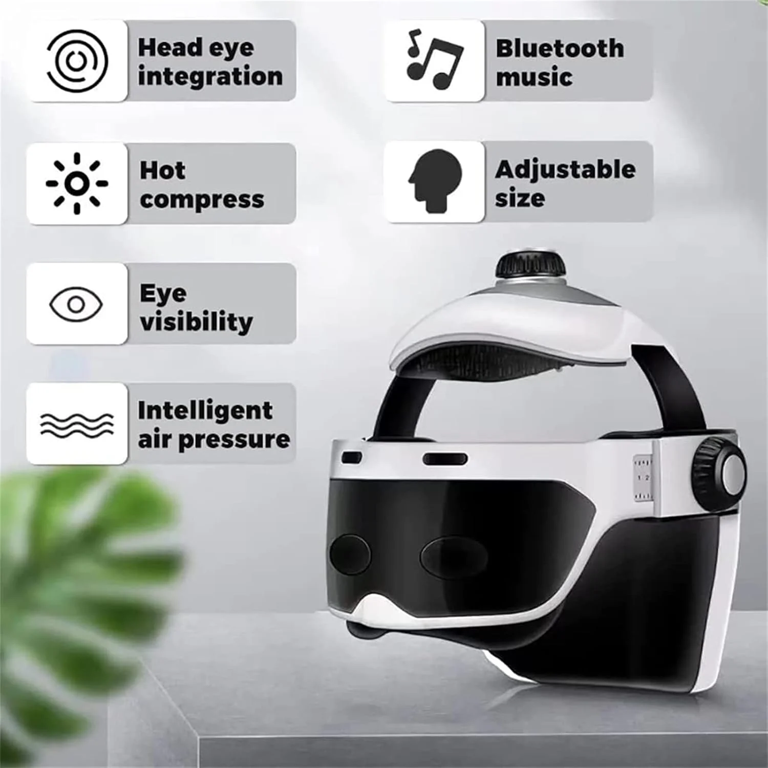 ماساژور سر برقی، کلاه ماساژور چند سر با گرمایش، ماساژور قابل تنظیم پوست سر برای بهبود گردش خون سر، رفع استرس