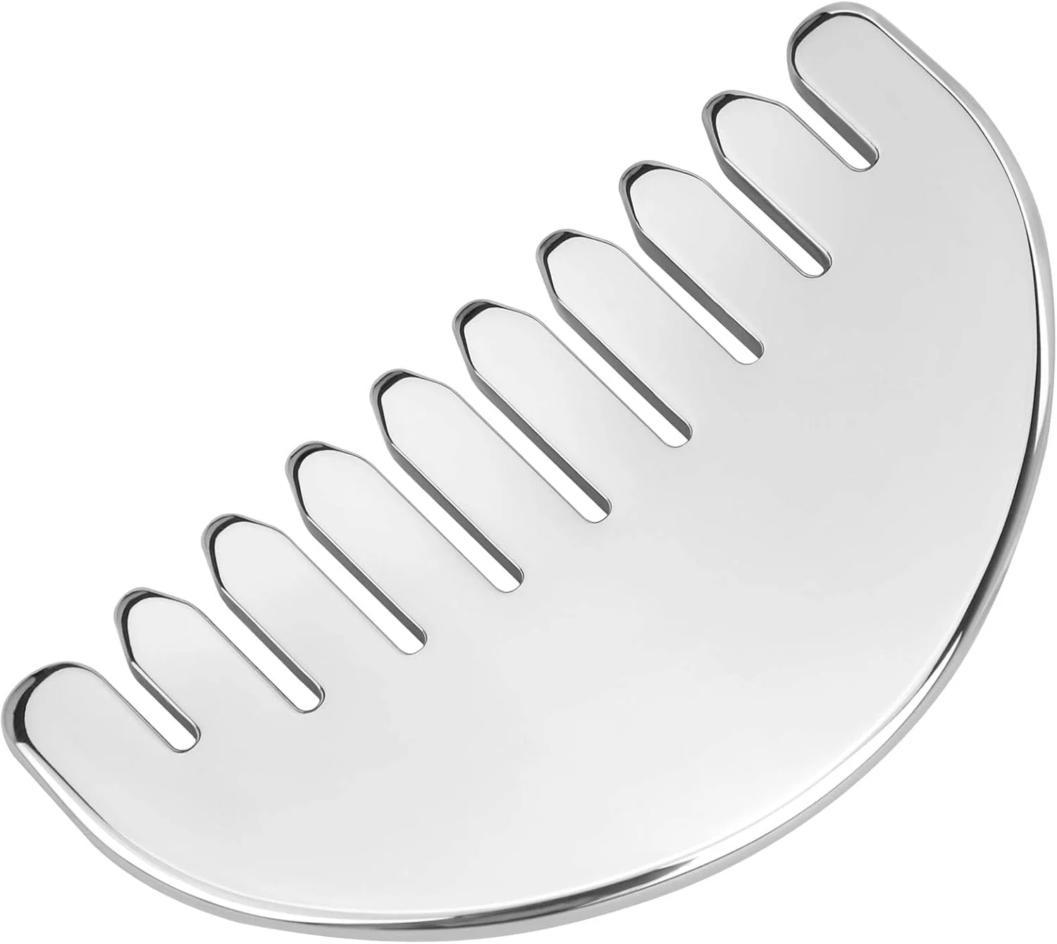 شانه ماساژور سر استیل ضد زنگ ideayard - ابزار آرامش بخش عمیق پوست سر با گوا شا و درمان مریدین، تسکین تنش برای مراقبت از سر/مو