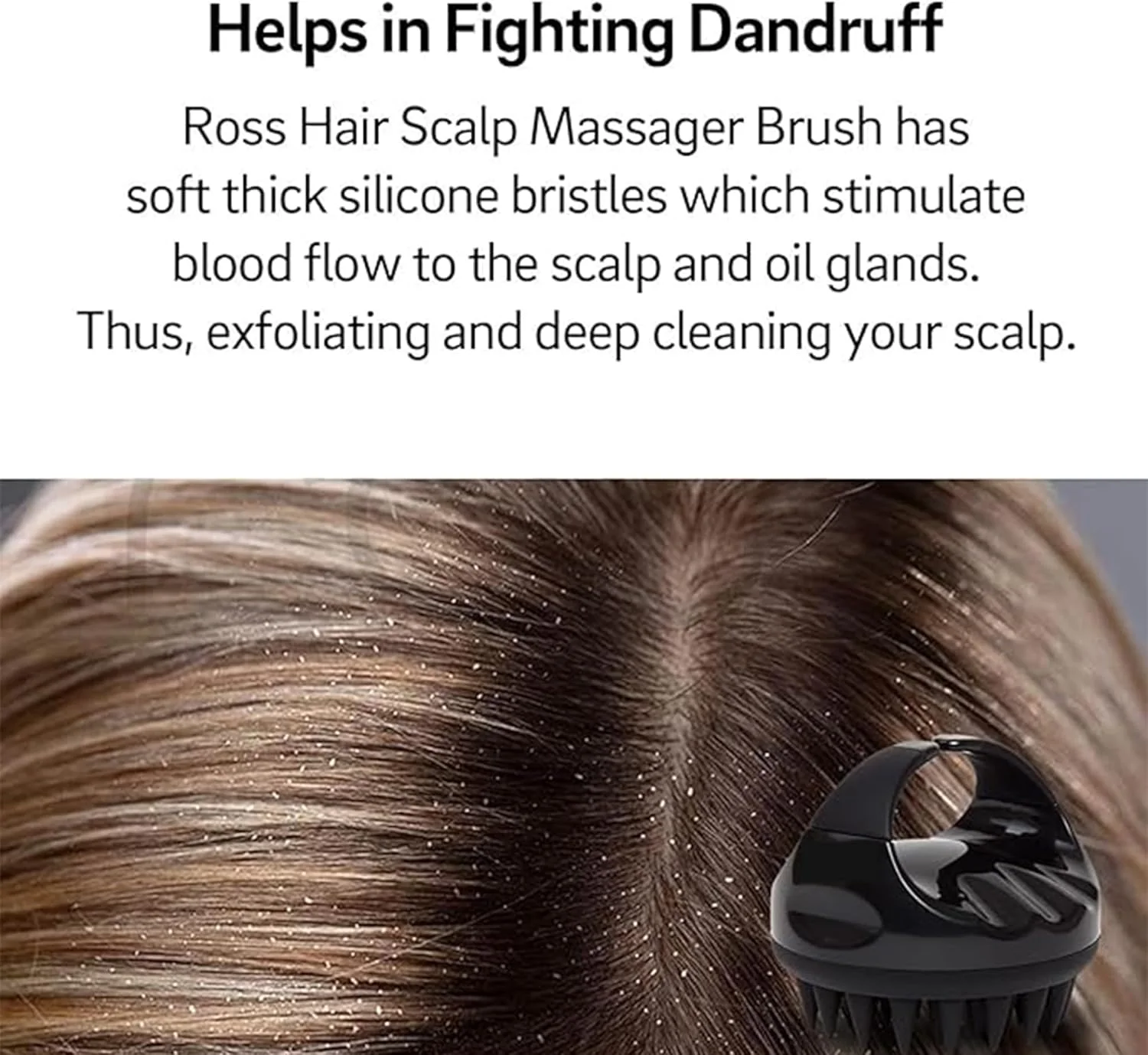 برس شامپو ماساژور سر INFLUX - ماساژور سر سیلیکونی ممتاز و اسکرابر پوست سر، برس موی عالی برای موهای فر، اسکراب پوست سر، اپلیکاتور روغن مو و باز کردن گره با موهای نرم سیلیکونی