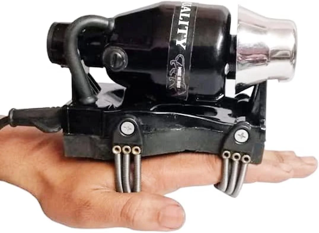 ماساژور دستی قدرتمند بدن/سر با عملکرد شناور/ماساژور دستی دو سرعته (مشکی حرفه ای)