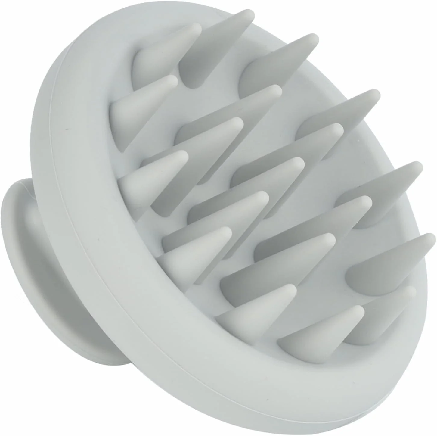 برس شامپو ماساژور سر سیلیکونی با موهای نرم سیلیکونی برای آرامش و رشد مو، برس موی دوش خشک و مرطوب برای زنان، مردان و کودکان (خاکستری)