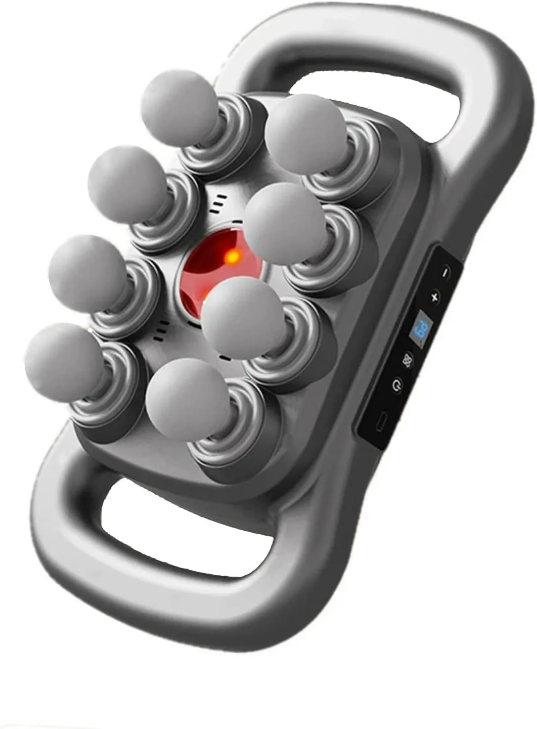 ماساژور تفنگی هاتاه با 8 سری، ماساژور حرفه ای بافت عمیق با 3 حالت قابل تنظیم، LED مادون قرمز برای کمک به تسکین درد پاها، بازوها، کمر و ایجاد آرامش در پشت