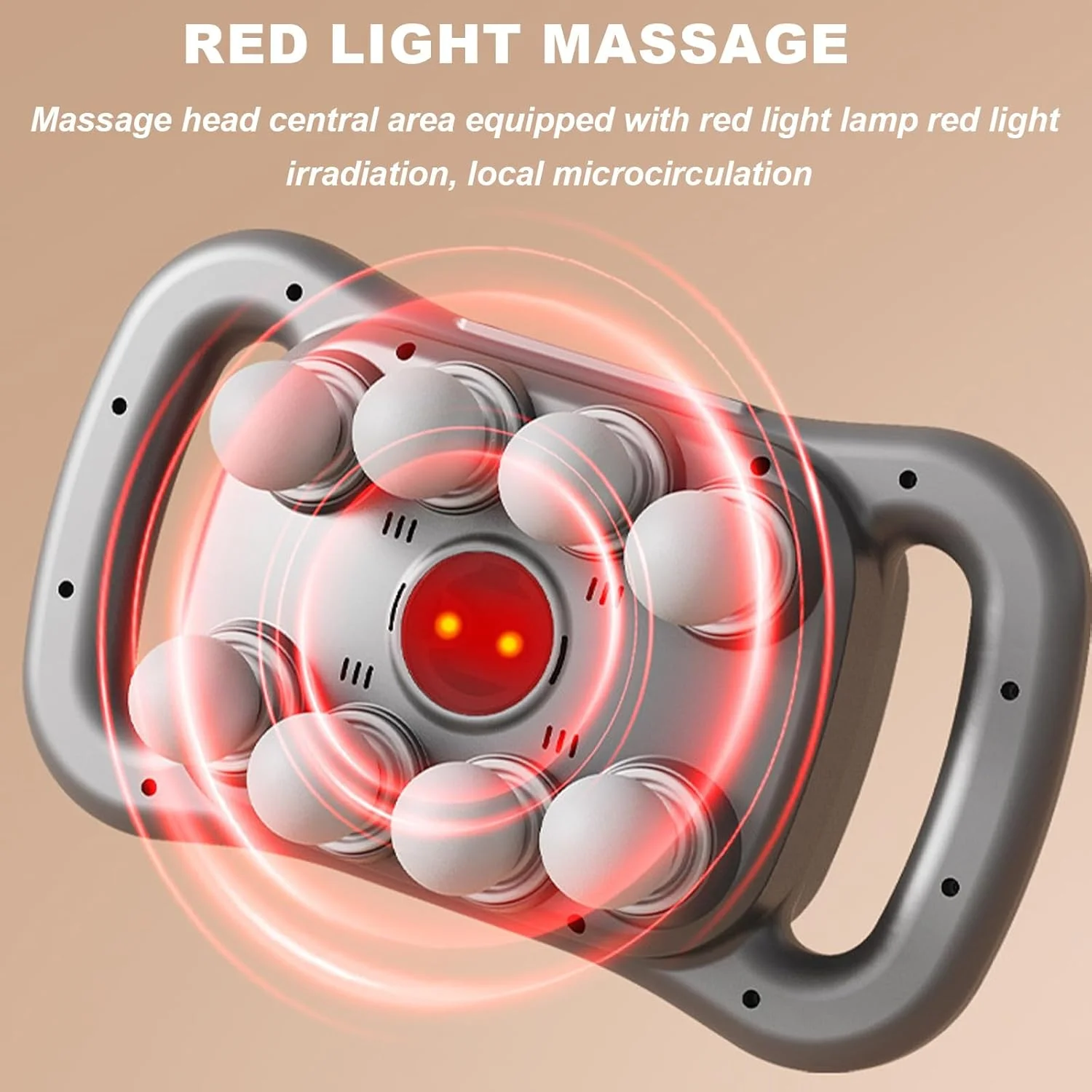 ماساژور تفنگی هاتاه با 8 سری، ماساژور حرفه ای بافت عمیق با 3 حالت قابل تنظیم، LED مادون قرمز برای کمک به تسکین درد پاها، بازوها، کمر و ایجاد آرامش در پشت