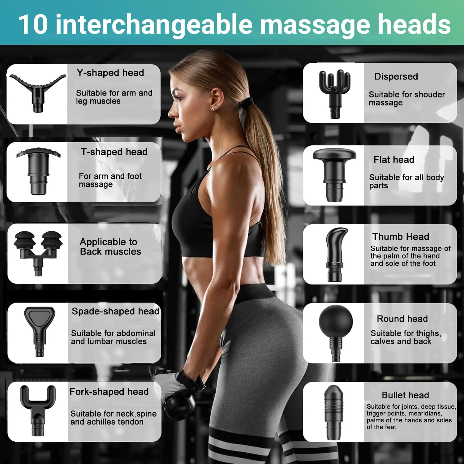 ماساژور ماهیچه ای، ماساژور برقی دستی، ماساژور عمقی با 10 سری ماساژ و 30 سرعت قابل تنظیم برای ماهیچه ها، شانه ها، گردن، کمر، پاها و ساق پا. ماساژور ماهیچه ای، ماساژور برقی دستی، ماساژور عمقی با 10 سری ماساژ و 30 سرعت قابل تنظیم برای ماهیچه ها، شانه ها، گردن، کمر، پاها و ساق پا.