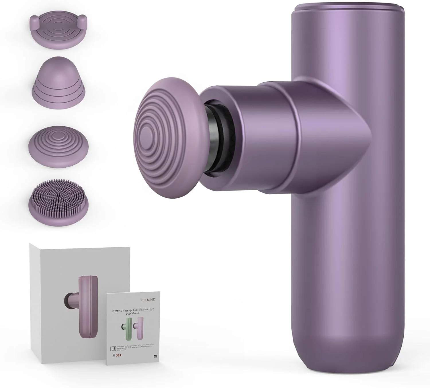 ماساژور ضربه ای قابل حمل مینی-مانستر (فوق سبک) ماساژ عمیق بافت پشت با 4 سر ماساژ و موتور براشلس بی صدا، هدیه برای مردان و زنان