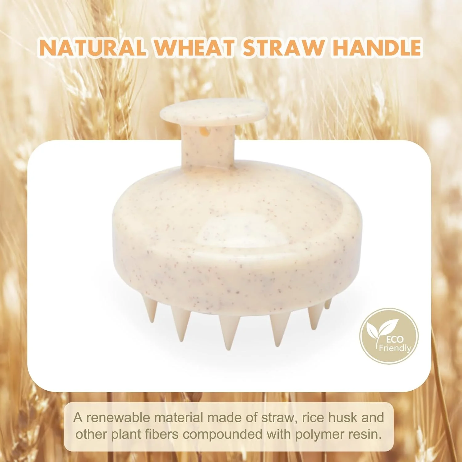 برس شامپو مو FReatech برای لایه برداری و ماساژ سر، [خشک و مرطوب] برس ماساژ پوست سر، شانه سیلیکونی مراقبت از ریشه مو، سر سالم بدون شوره سر، تحریک رشد مو، بژ