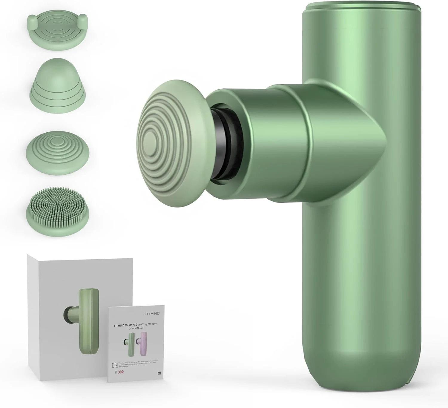 ماساژور ضربه ای قابل حمل مینی-مانستر (فوق سبک) ماساژ عمقی بافت پشت با 4 سر ماساژ و موتور براشلس بی صدا، هدیه برای مردان و زنان