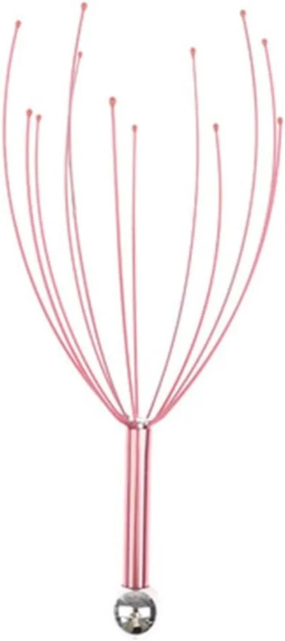 ماساژور سر و پوست سر مدل اختاپوسی با نوک سیم فولادی و روکش پلاستیکی رنگارنگ