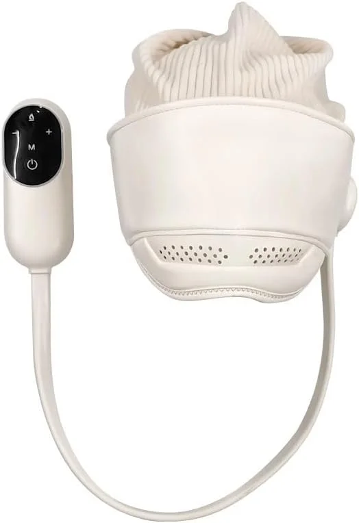 ماساژور برقی سر و چشم با گرما، ماساژور قابل حمل برقی سر و چشم، کیسه هوا و ورز دادن - تسکین دهنده پوست سر برای همه