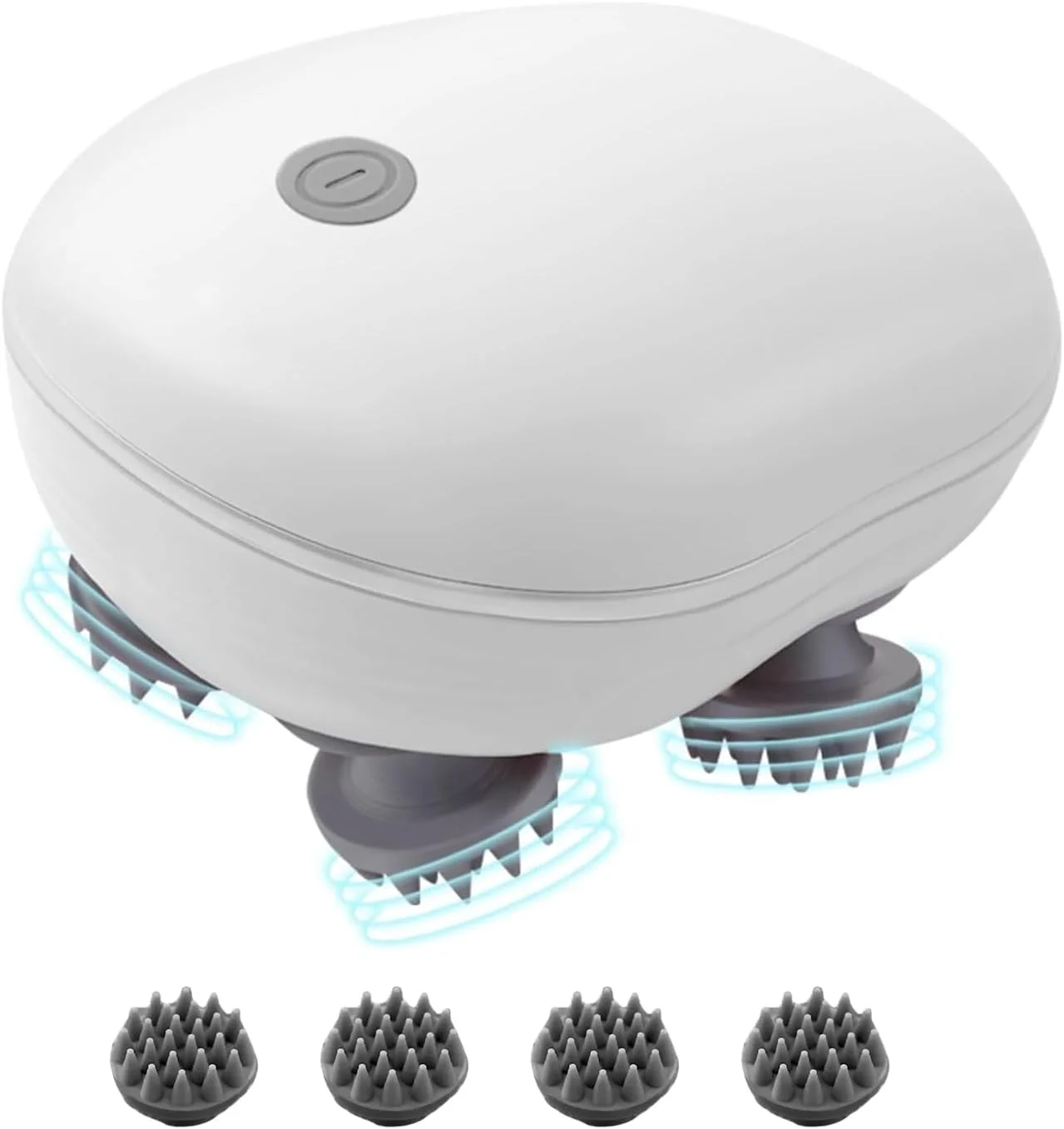 ماساژور برقی سر، دستگاه مراقبت عمیق پوست سر، قابل حمل و ضد آب، چرخش 360 درجه با حالت های مختلف لرزش، آرامش بخش پوست سر و رفع خستگی