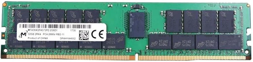 رم سرور اورجینال Micron MTA36ASF4G72PZ-2G6-32GB PC4-21300 2666MHz ECC REG 2RX4 1.2V RDIMM توسط Paramount Ram (256 (32 x 8))