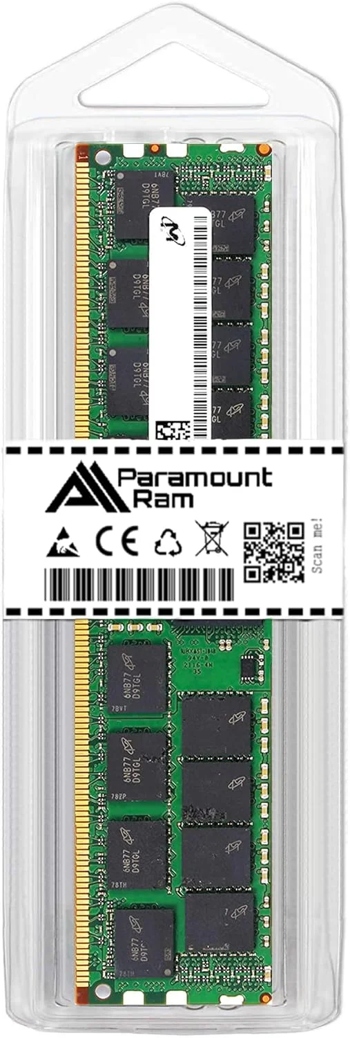 رم سرور اورجینال Micron MTA36ASF4G72PZ-2G6-32GB PC4-21300 2666MHz ECC REG 2RX4 1.2V RDIMM توسط Paramount Ram (256 (32 x 8))
