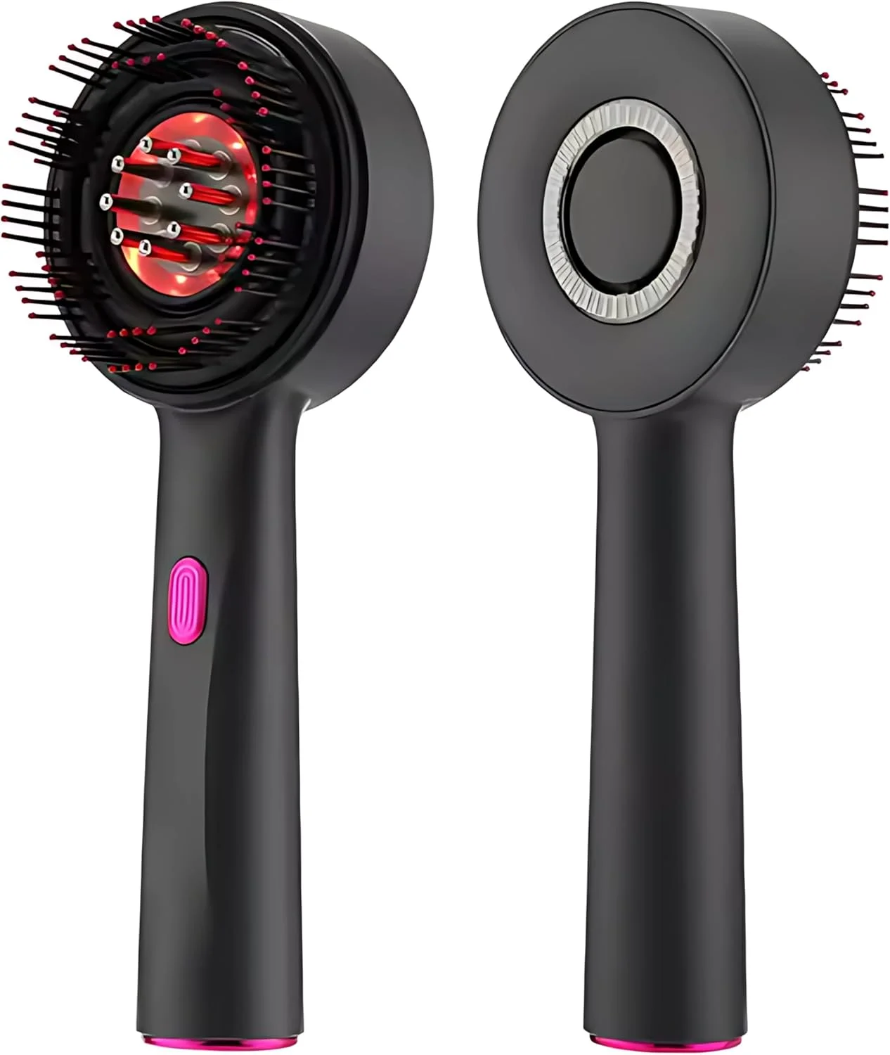 ماساژور برقی سر 2 در 1 برای رشد مو و اپلیکاتور روغن، برس دوش ضد آب برای رفع استرس، تسکین درد، رفع شوره سر، پاکسازی عمیق پوست سر و ماساژ آرامش بخش سر (خاکستری)