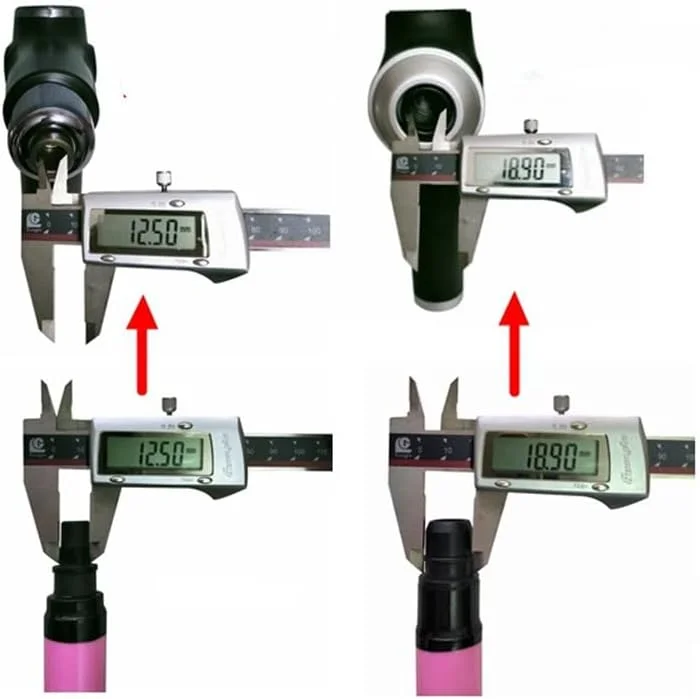 اتصال دهنده تفنگ ماساژ DIY، سر ماساژور قابل تعویض، آداپتور کمک به تسکین درد و گرفتگی عضلات با 3 سوراخ XLR مادگی (بزرگ)