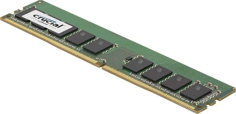 ماژول حافظه سرور 8 گیگابایتی Crucial Technology 288-Pin RDIMM DDR4 (PC4-19200)، CL=17، رجیستر شده، سرعت 2400 MT/S، ECC، 1.2V، تک رنک، x8 Based، 1024Meg x 72 | CT8G4RFS824A