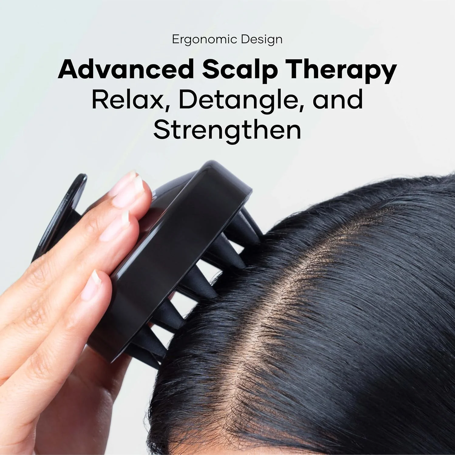 ماساژور سر کیوراسکین | ماساژور مو برای رشد مو | برس شامپو ماساژور پوست سر، موهای نرم و لطیف، لایه بردار، ضد شوره