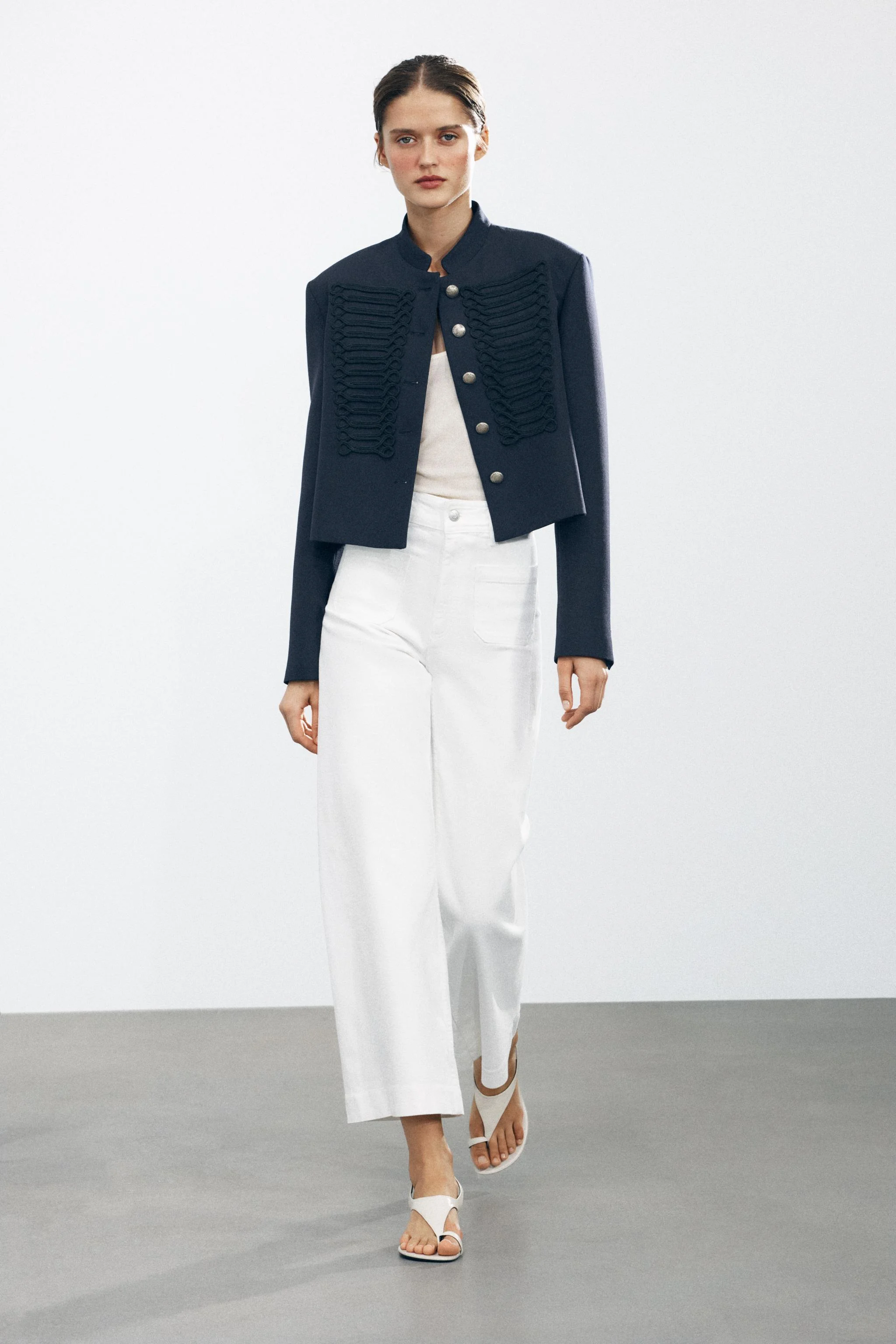 شلوار جین پاچه گشاد کمر بلند ZW COLLECTION