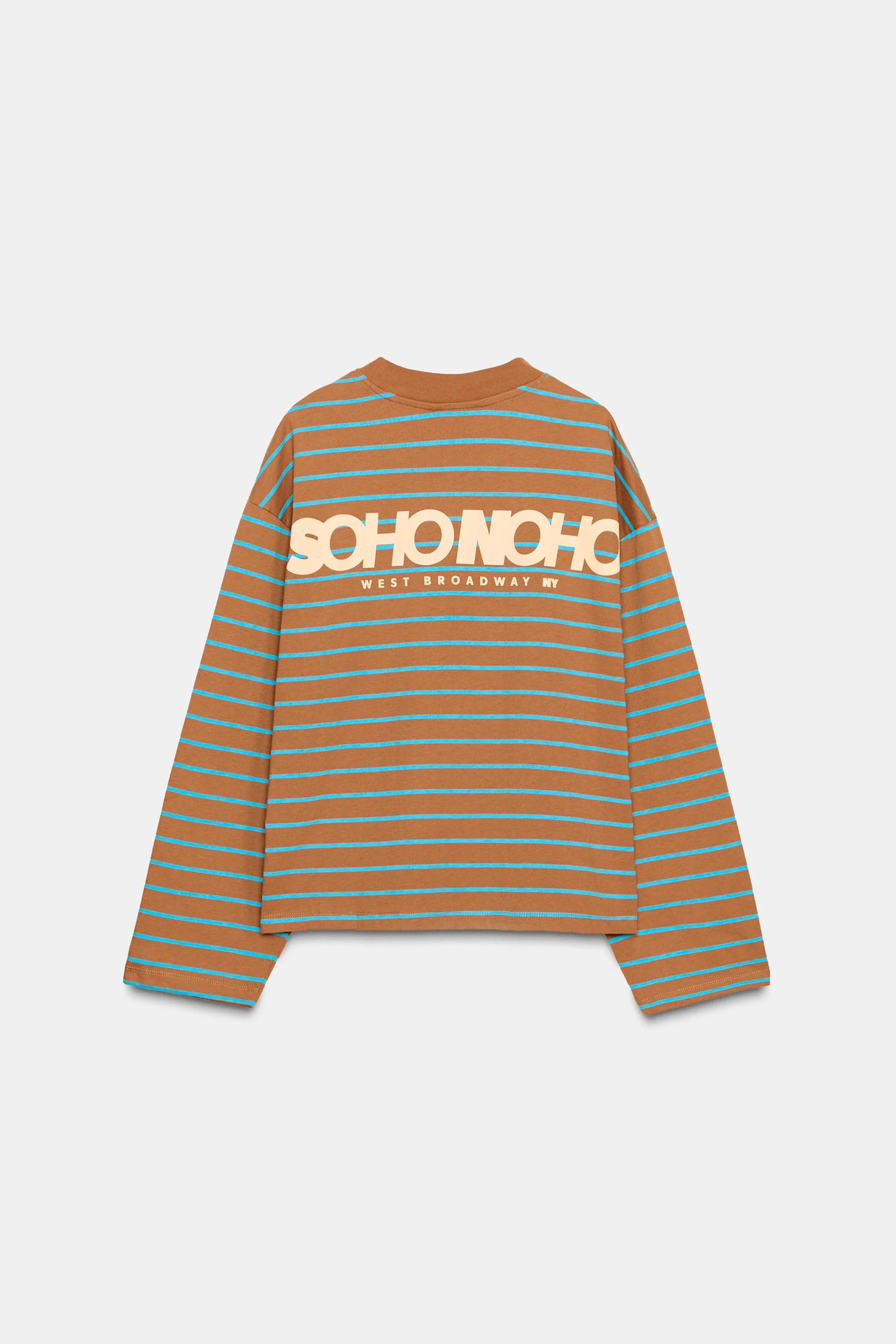 تی شرت راه راه با نوشته