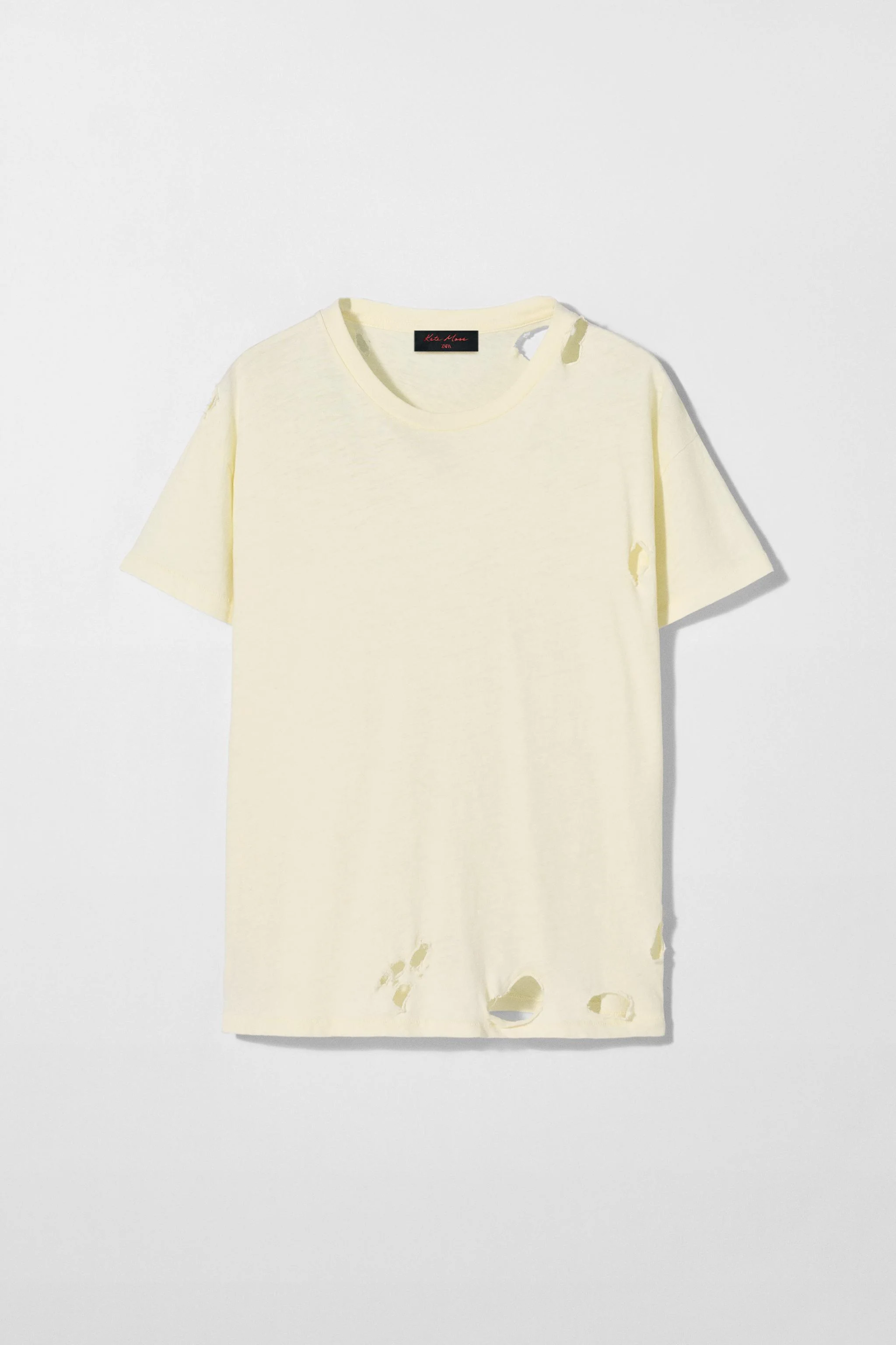 تی شرت پنبه ای طرح دار زارا X کیت ماس