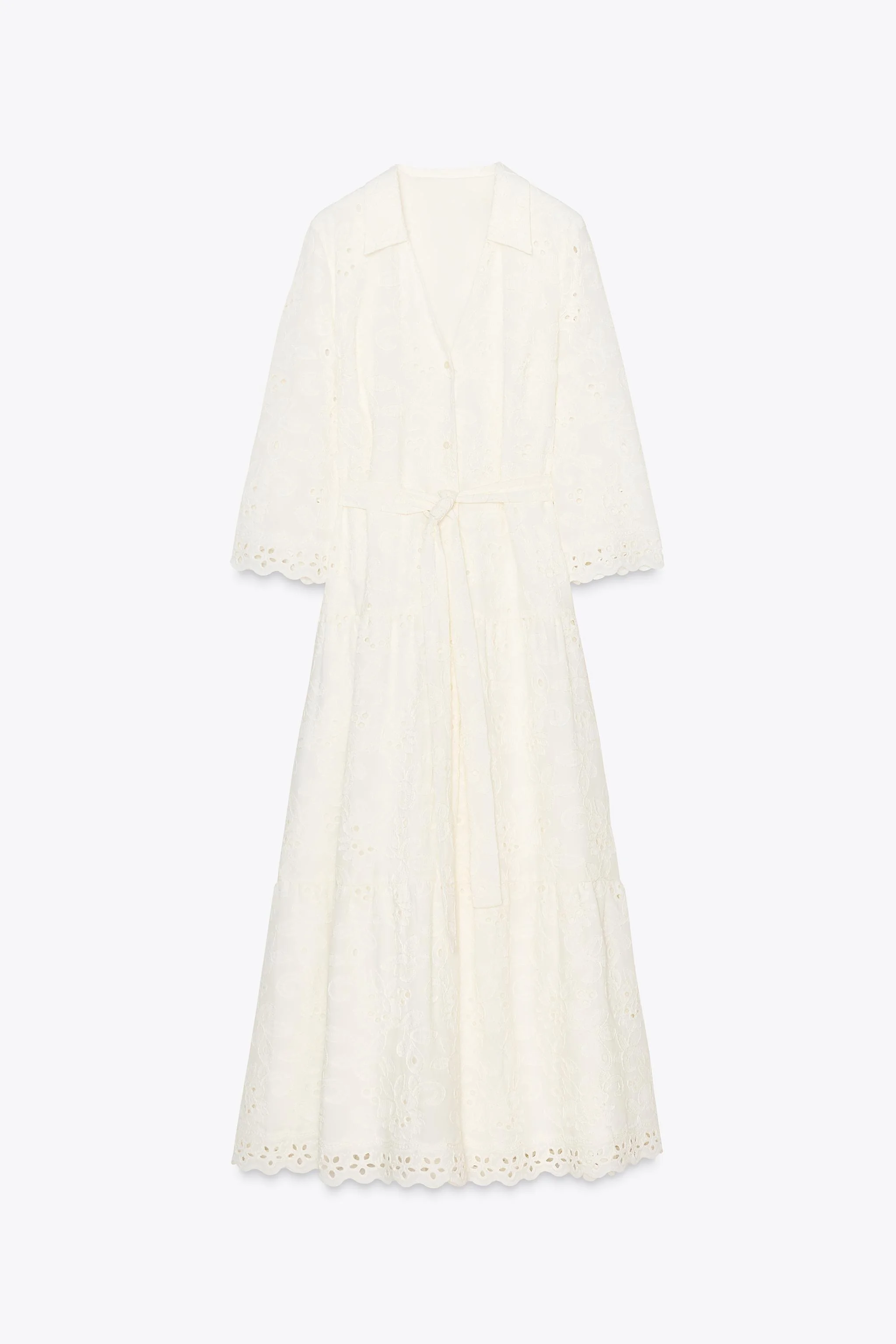 پیراهن میدی زنانه ZW COLLECTION با گلدوزی