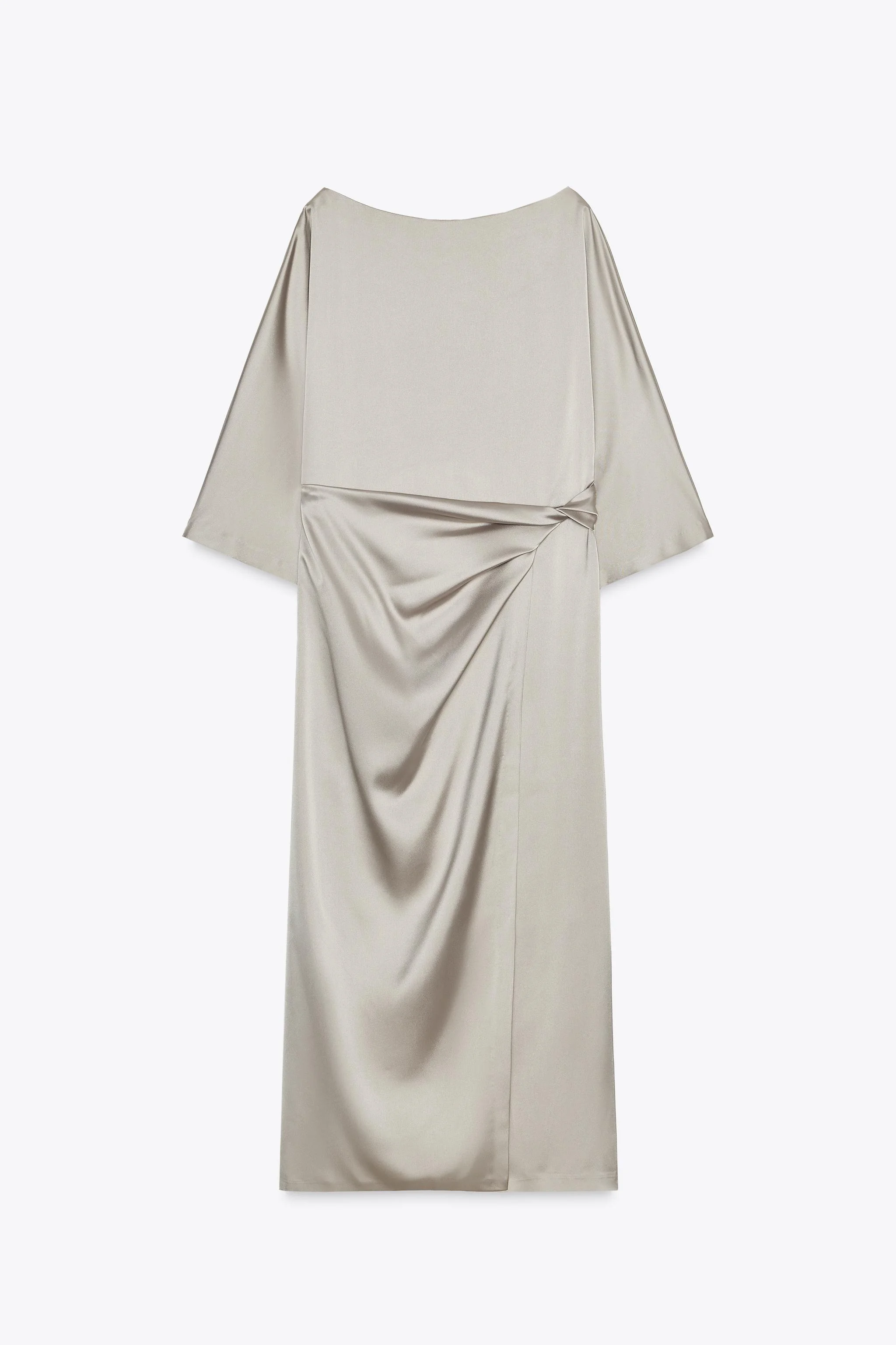 پیراهن میدی ساتن با گره