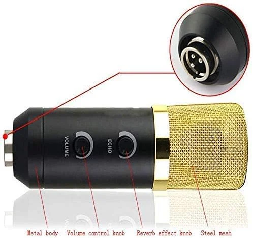 میکروفون 3.5 میلی‌متری، میکروفون ضبط خازنی USB، میکروفون خوانندگی چت پخش کابلی، میکروفون‌های کندانسور صدا و موسیقی