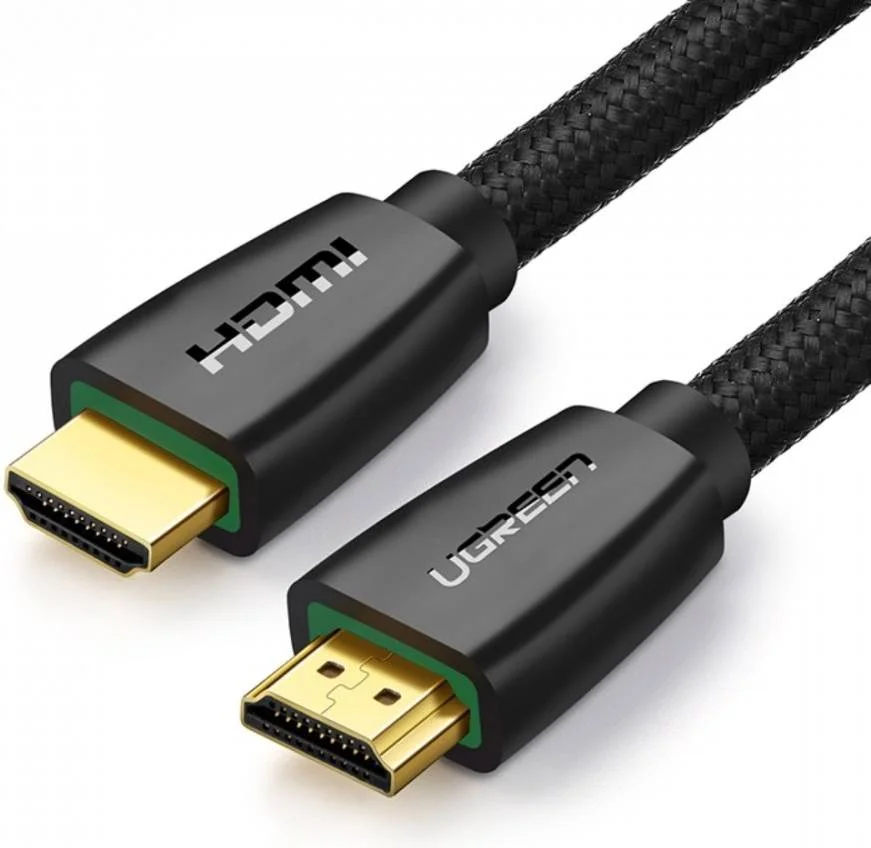 کابل HDMI نر به نر UGREEN نسخه 2.0، پشتیبانی از 4K@60Hz و 32 کانال صوتی، انتقال داده 10.2 گیگابیت بر ثانیه، محافظت سه گانه، کانکتورهای روکش طلا، کابل بافته شده نایلونی، 10 متر، مشکی | 40414