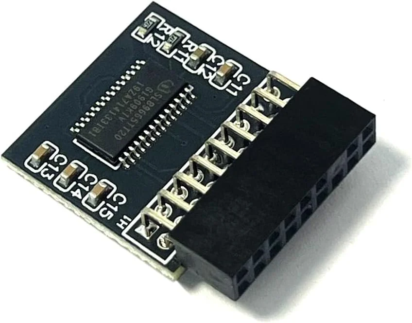 ماژول TPM 2.0 LPC 18pin-1 SLB9665 برای مادربردهای ASRock H110 Pro BTC+، H110 Pro BTC+_Black، H110M-DVS R2.0، H110M-HDV R3.0، H110M-DVS R3.0، H110M-HDV، H110TM-ITX، H110M-HDS، X399M Taichi، X399 Phantom Gaming 6