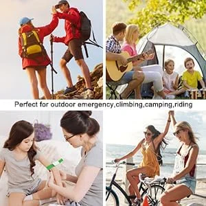 بند آورنده خون الاستیک Azonee با سگک رهاسازی سریع برای کمک های اولیه و استفاده اضطراری، فشار قابل تنظیم، بدون لاتکس، مناسب برای ورزش و فعالیت های خارج از منزل (6 عدد)