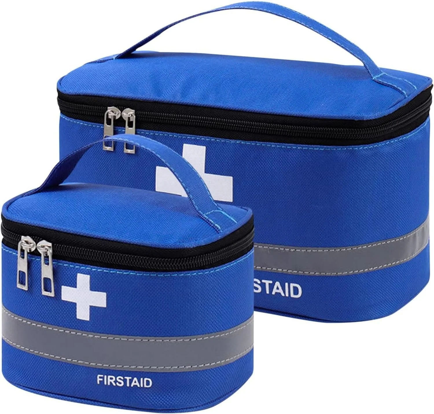 دو عدد کیف کمک های اولیه Azonee، کیف های خالی دارو، کیف کمک های اولیه قابل حمل برای کمپینگ در فضای باز، مسافرت، کار (آبی)