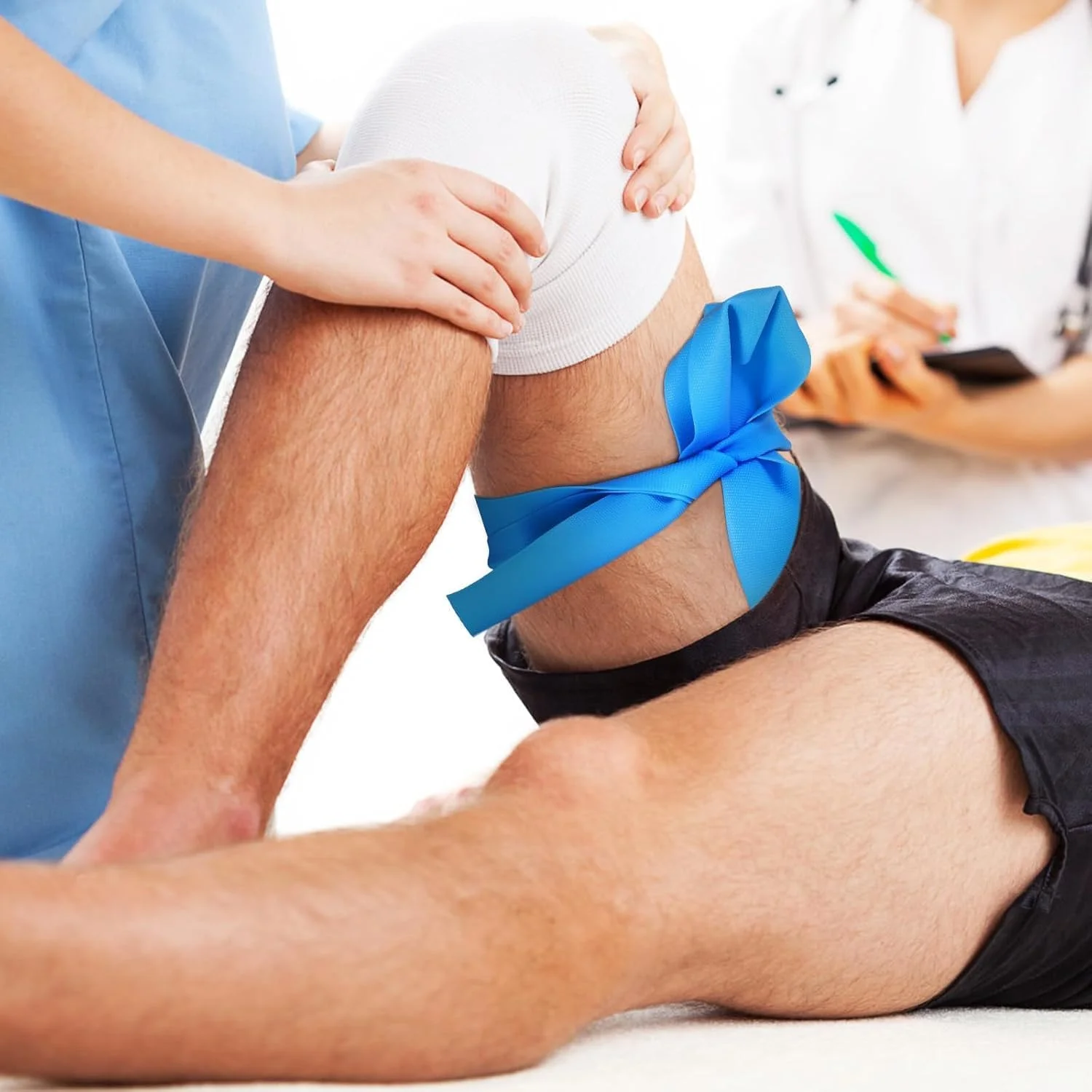 آزونِی گارو، گارو الاستیک یکبار مصرف فضای باز، نوار پزشکی لاستیکی TPE بدون لاتکس برای خونگیری کمک های اولیه، استفاده تکی، لوازم جانبی جعبه کمک های اولیه، بست کمربندی بند آورنده خون 1 x 18 اینچ - (آبی 20 عددی) آزونِی گارو، گارو الاستیک یکبار مصرف فضای باز، نوار پزشکی لاستیکی TPE بدون لاتکس برای خونگیری کمک های اولیه، استفاده تکی، لوازم جانبی جعبه کمک های اولیه، بست کمربندی بند آورنده خون 1 x 18 اینچ - (آبی 20 عددی)