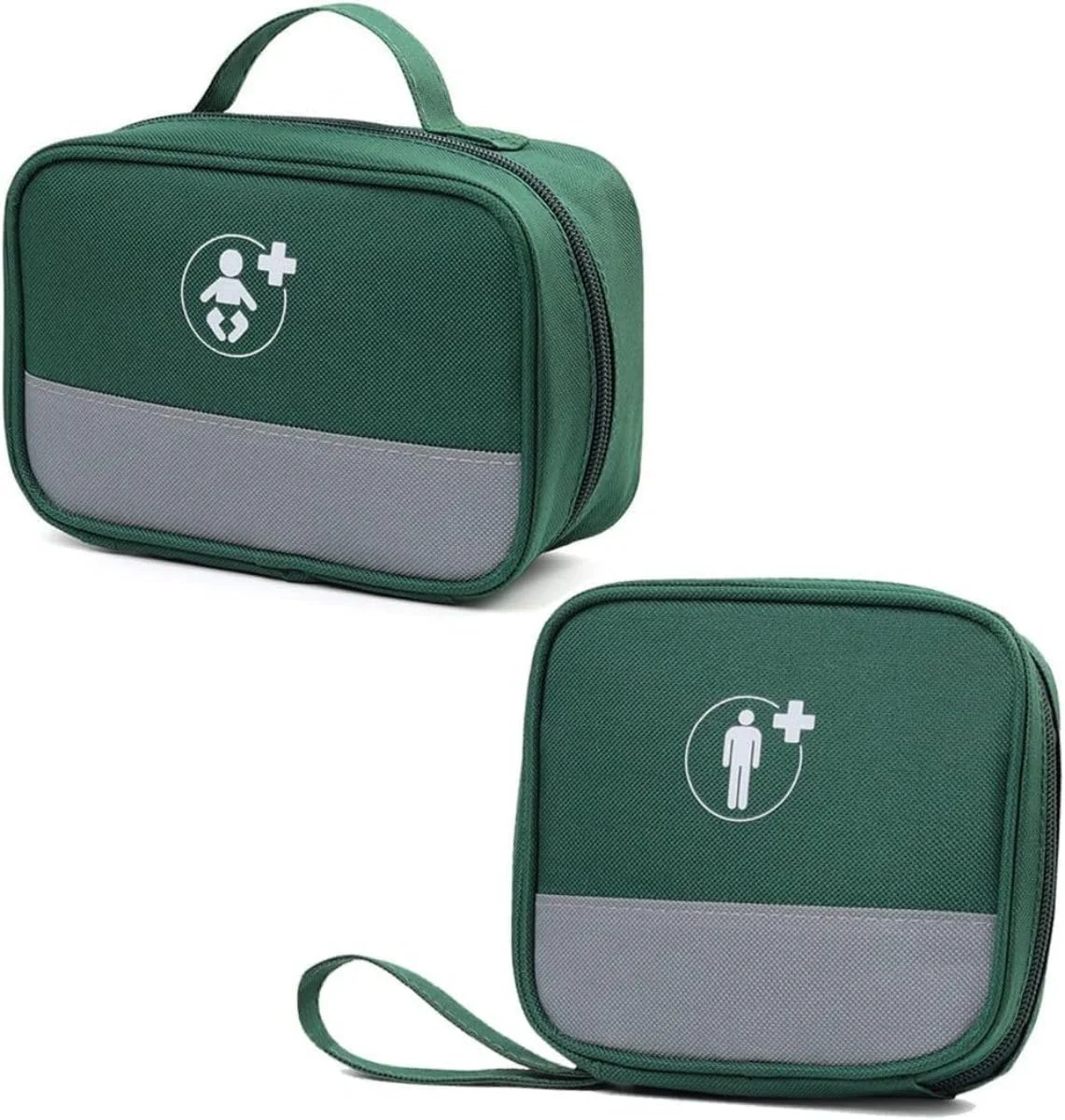 کیف دارو SYOSI، جعبه کمک های اولیه، کیف داروی خالی، کیف اضطراری ضد آب، کیف پزشکی، قابل حمل برای خانه، مسافرت، کمپینگ، پیاده روی، کیف نگهداری دارو 2 عددی
