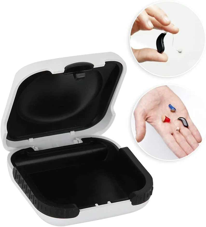 جعبه محافظ سمعک سخت TERRIFI - جعبه قابل حمل سمعک ضد آب برای محافظت از سمعک (سفید)