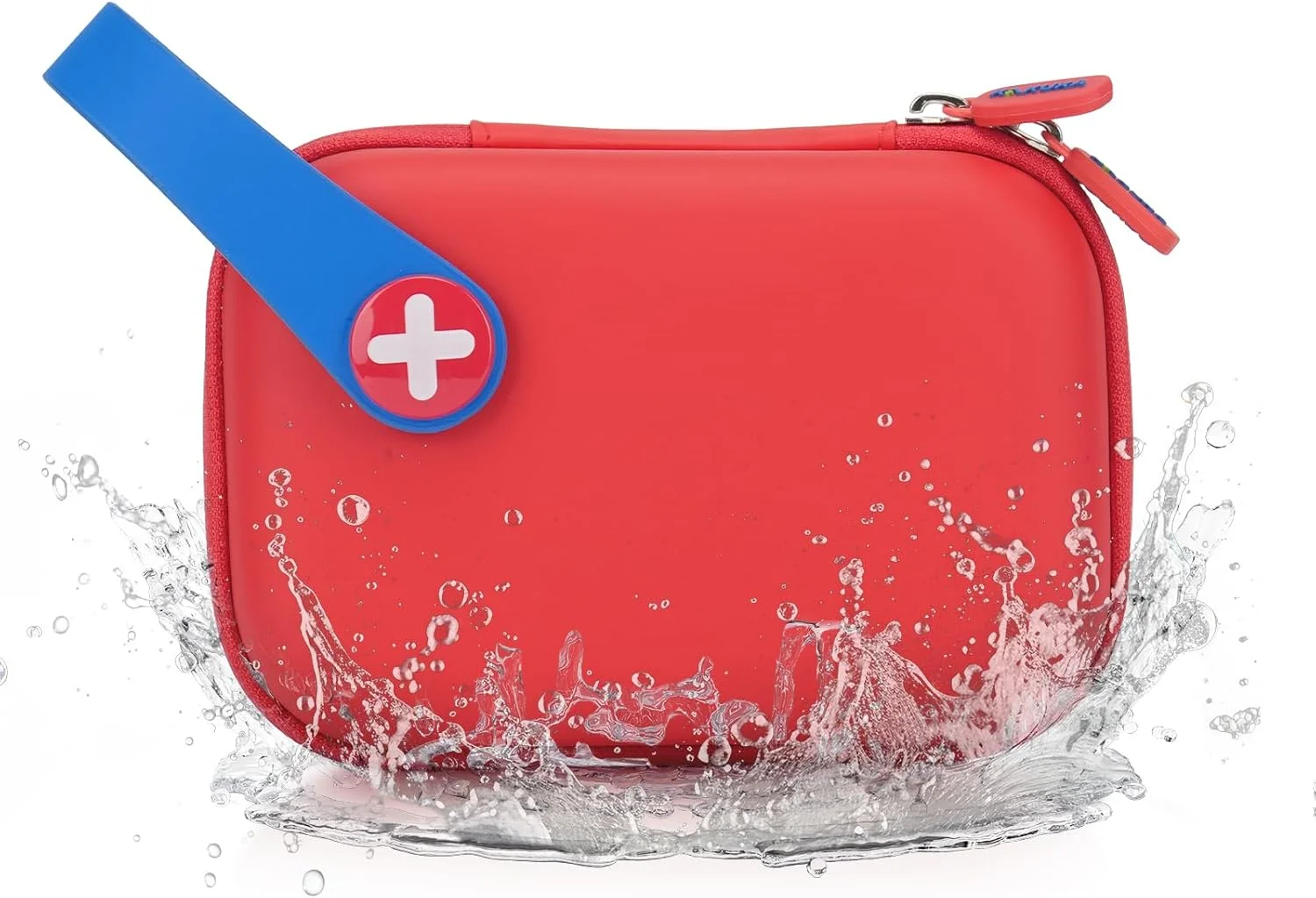 جعبه کمک های اولیه کودک کاکوکا، ضد آب، 113 تکه، جعبه کمک های اولیه جمع و جور و زیبا برای خانه، ماشین، مسافرت، پیاده روی و ورزش - قرمز