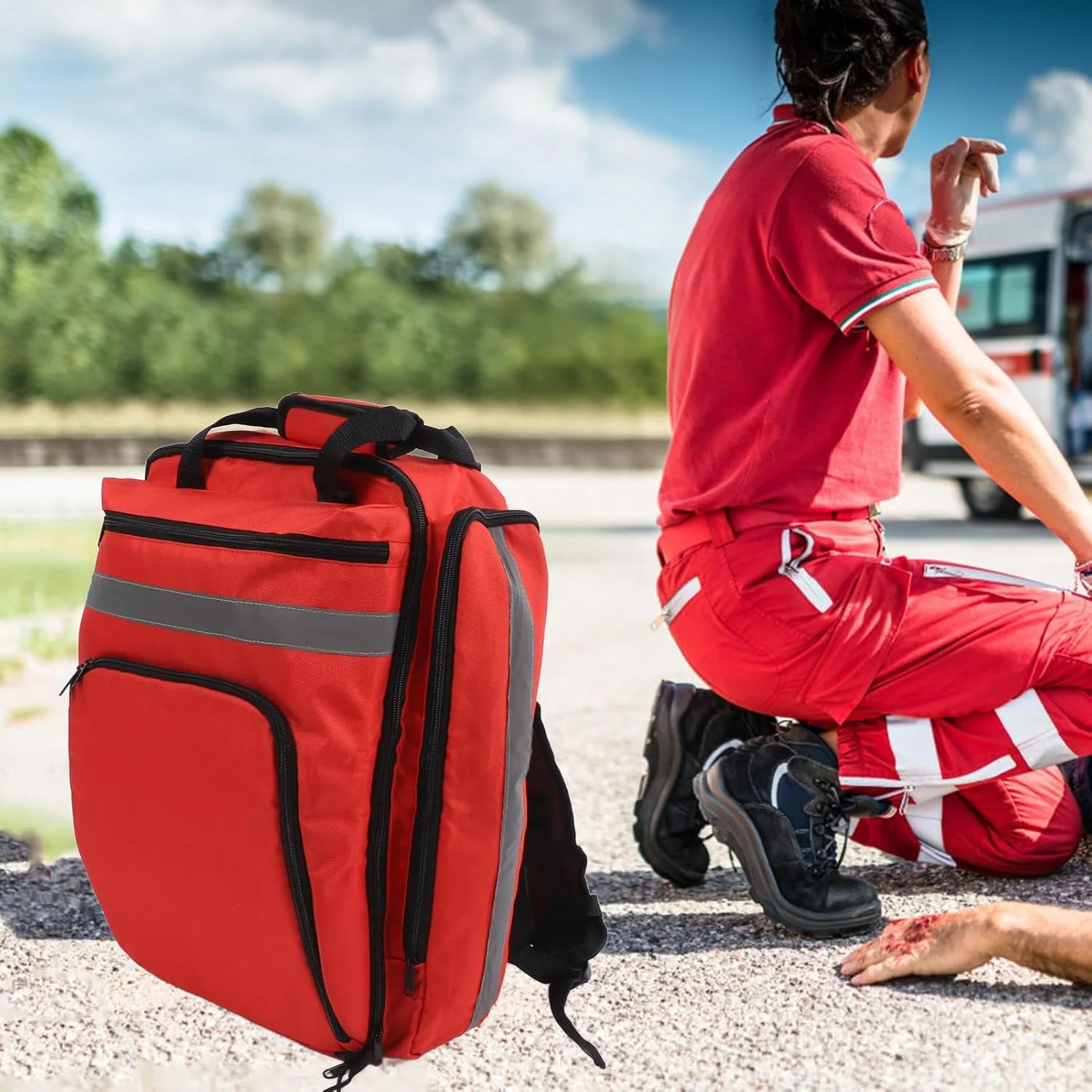 کیف کمک های اولیه Keenso، کوله پشتی ضد آب با ظرفیت بزرگ چند منظوره برای فعالیت های خارج از منزل