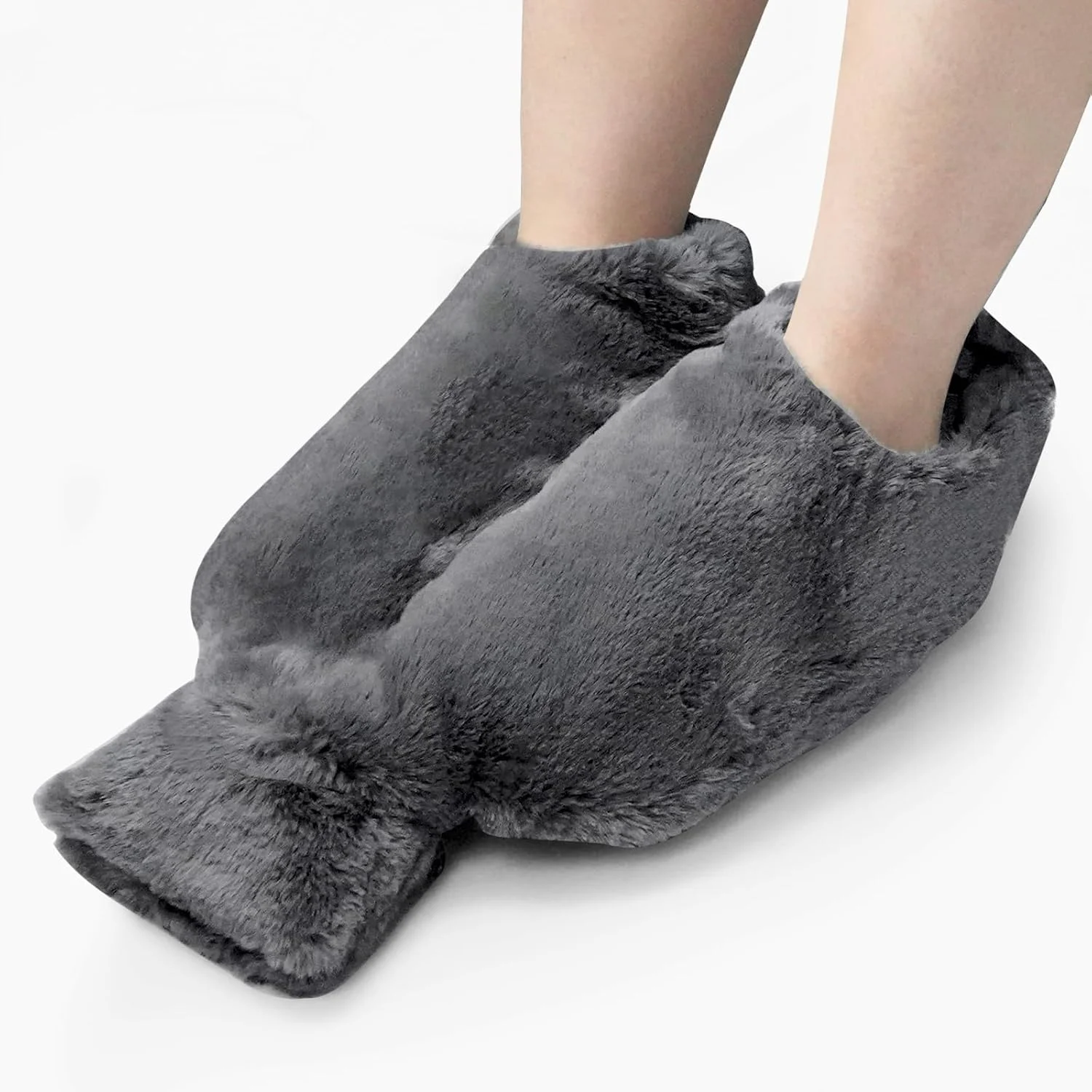 کیسه آب گرم بزرگ ۲ لیتری برای پا، کیسه آب گرم لاستیکی برای گرم کردن پاها، گرم کننده پاهای سرد، برای تسکین درد گردن و شانه ها، گرم کردن پا، درد قاعدگی، کیسه آب گرم بدون BPA