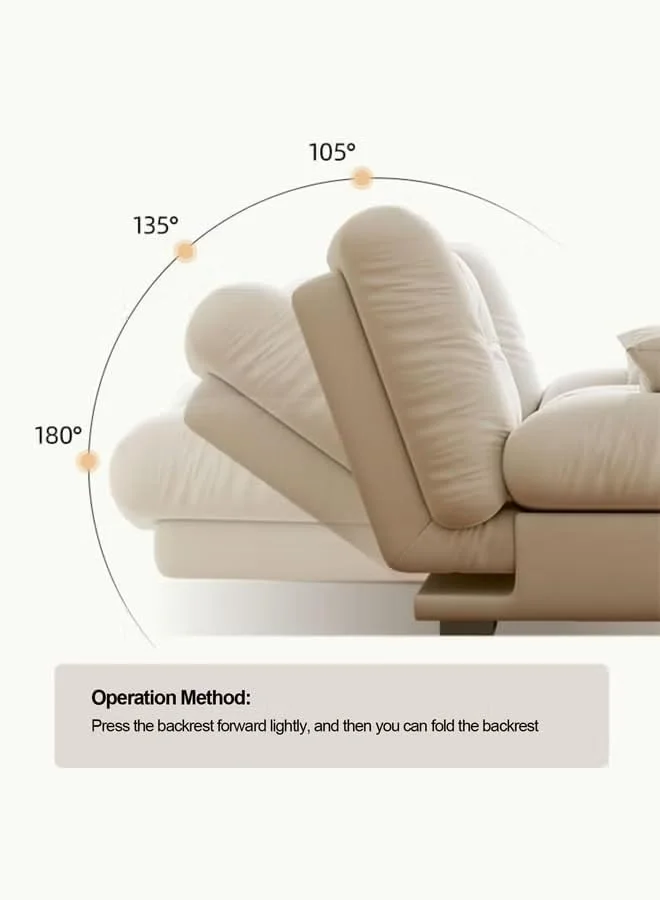 تختخواب شو مبلی ابری – مبل فوتون تاشو 2 در 1 با کوسن، طراحی مدرن و مینیمال، روکش مخملی نرم، مبل تختخواب شو جمع و جور برای اتاق نشیمن، اتاق مهمان یا آپارتمان